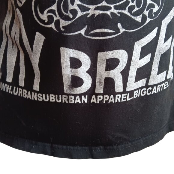 Mens Small T-shirt Dont Bully My Breed Graphic Urban Suburban Apparel Buttery - Picture 3 of 5